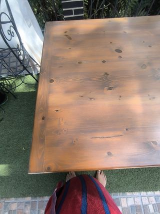 Mesa madera maciza siglo XIX