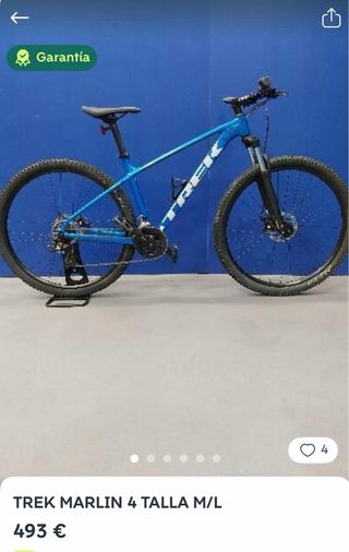 Bicicleta Trek Marlin azul del 2025 ..