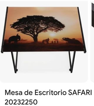 Escritorio Zafari cristal metal