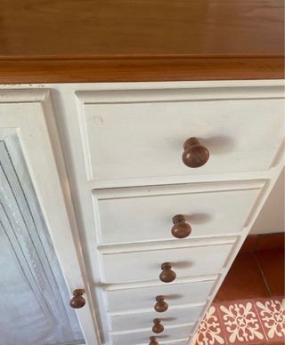 Armario madera maciza - 6 cajones