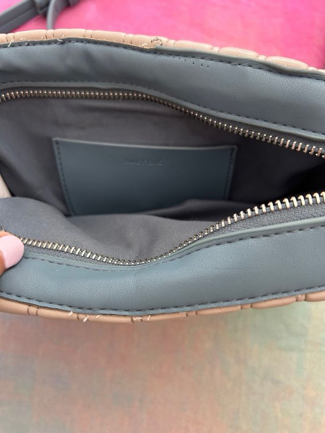 Bolso Parfois azul y beige