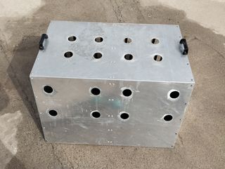 Transportín aluminio para mascotas