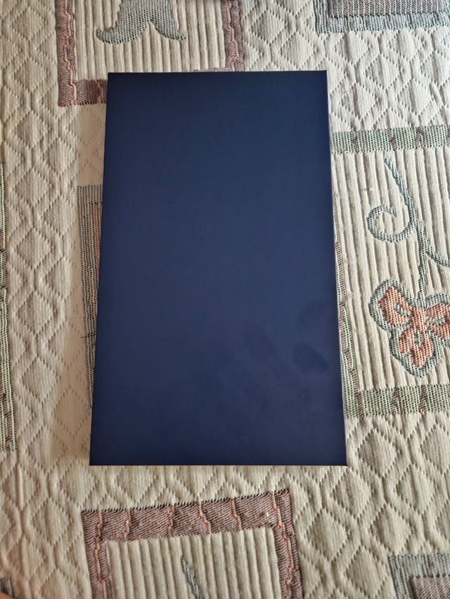 Espejo tocador azul y dorado