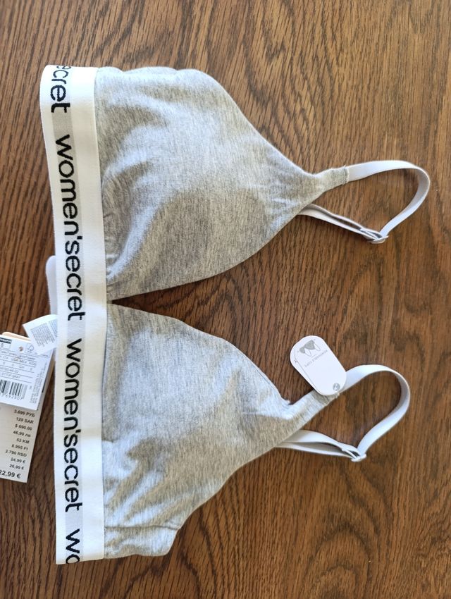 Sujetador Gris Women'secret S nuevo
