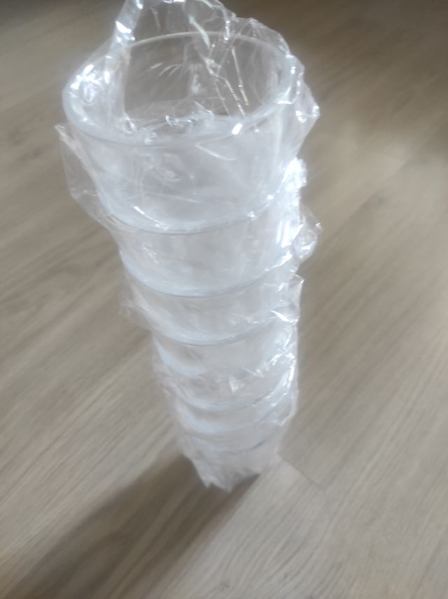 8 Vasos plástico transparente