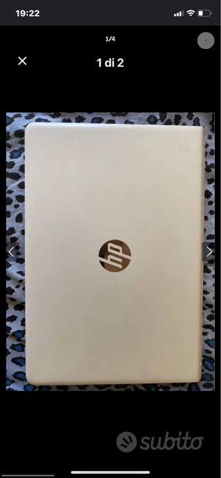 HP Computer Bianco e bronzo