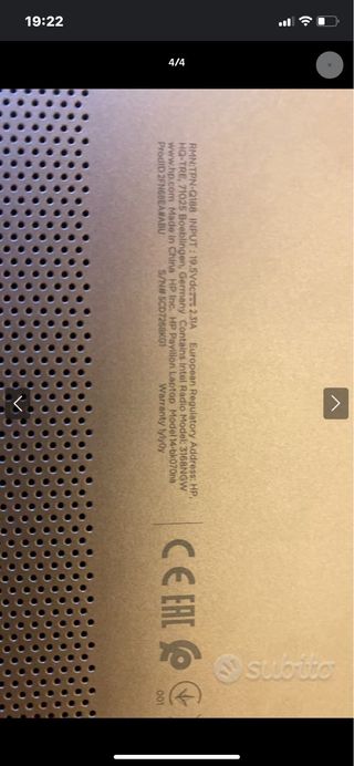 HP Computer Bianco e bronzo