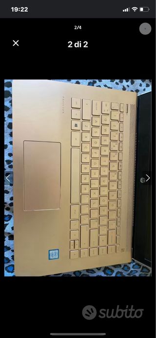 HP Computer Bianco e bronzo