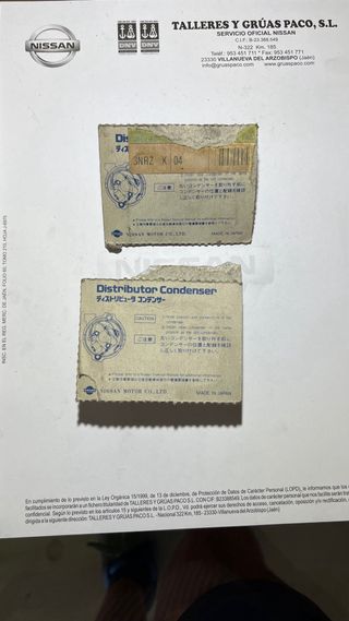 2x Condensador Nissan 22102-71312