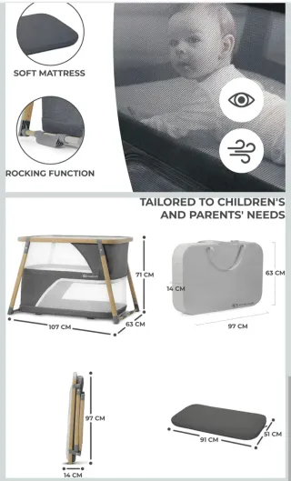 Cuna viaje bebé Sweet Bear