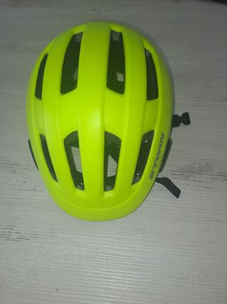 Casco bici niño Btwin amarillo