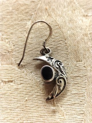 pendientes Luna Plata 925