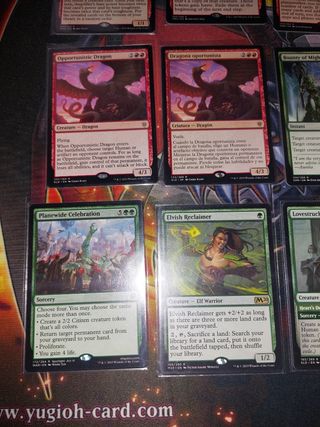 Magic The Gathering - Cartas raras verdes y rojas