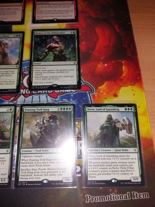 Magic The Gathering - Cartas raras verdes y rojas