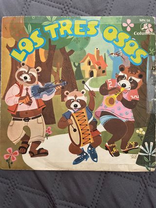 Los Tres Osos - Disco Vinilo 45 RPM Infantil.