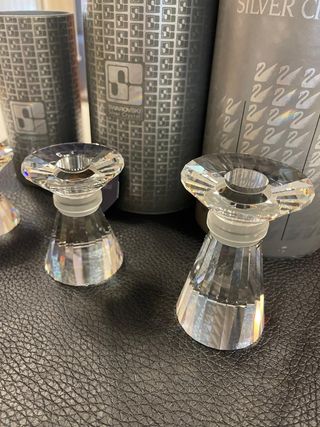 Tris Candelabri cristallo Swarovski originale