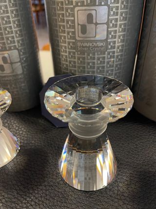 Tris Candelabri cristallo Swarovski originale