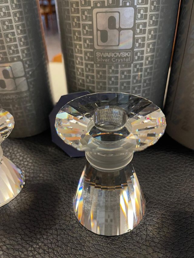 Tris Candelabri cristallo Swarovski originale