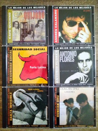 6 CDs Pop Rock Español - Varios grupos.