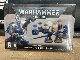 Warhammer 40k: Infernus Marines + Pinturas