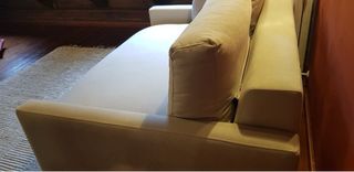 Sofá 2 plazas beige - Como nuevo