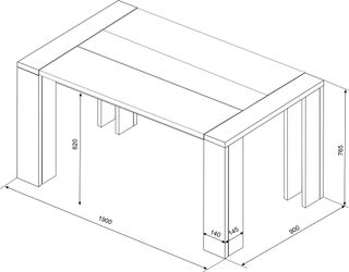 Mesa comedor colección Aria