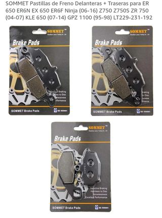 Kawasaki Pastillas freno SOMMET ER6N/F