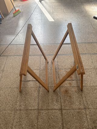 2 caballetes madera