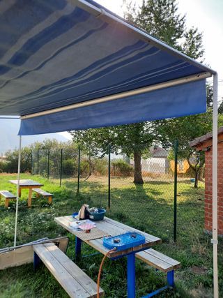 Toldo Fiamma Caravanstore azul usado