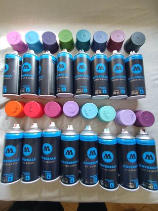 Pintura spray 16 bote Molotow agua indoor acrilico