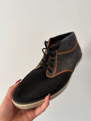 Zapatillas Le Coq Sportif - Negras y Marrones