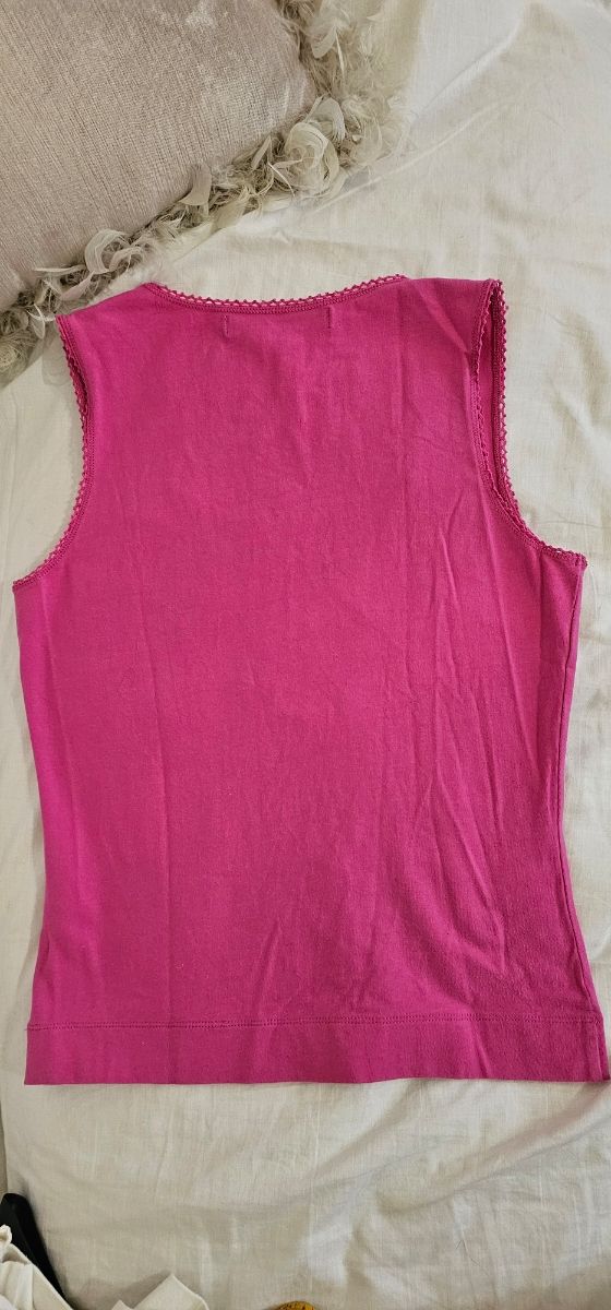 Lote 2 camisetas Caroll rosa y blanca