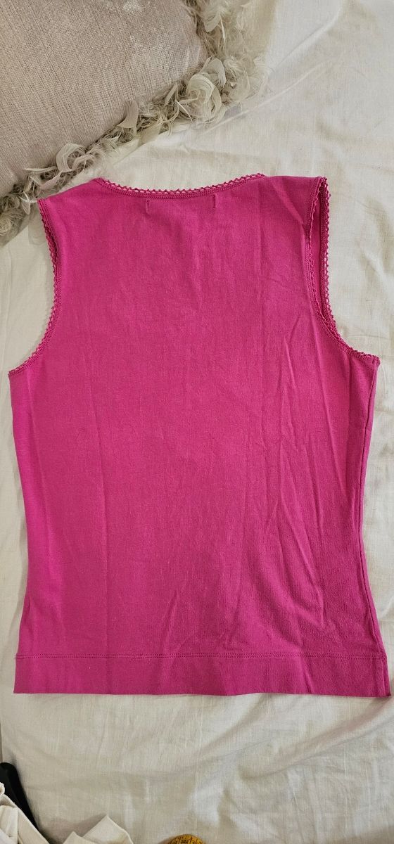 Lote 2 camisetas Caroll rosa y blanca