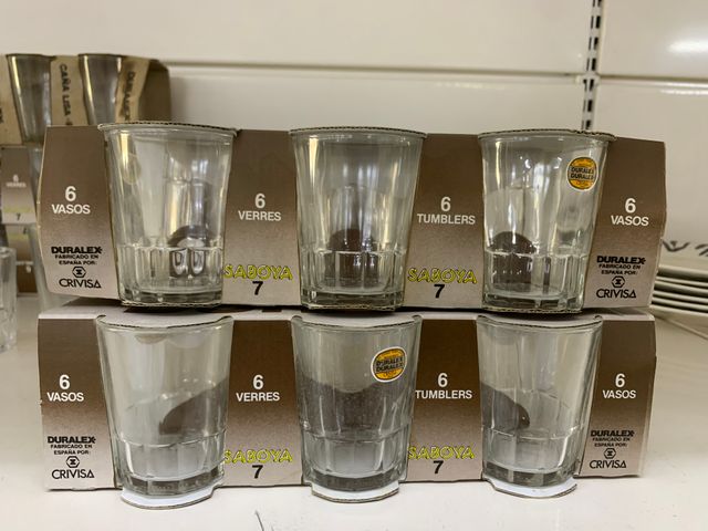 Oferta de 12 vasos pequeños