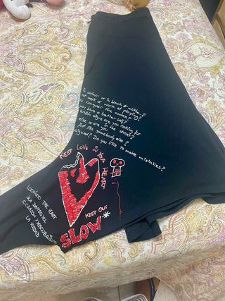 Falda asimétrica Desigual negra