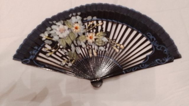 Coleção de 6 ventiladores de antiguidades.