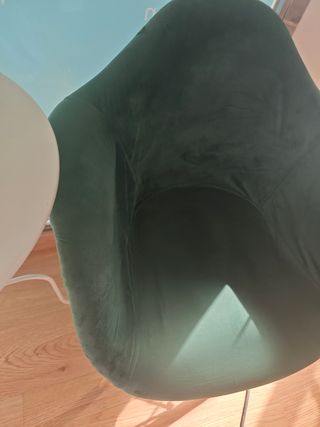 Sillas diseño vintage - terciopelo verde