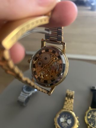 5 relojes - oro y plata