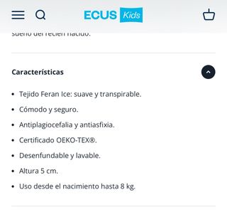 Colchón minicuna Mimo Ecuskid