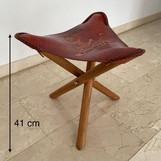 Taburetes piel | Madera plegables