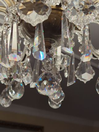 2 Lamparas techo Cristal María Teresa