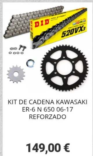 Kit arrastre Kawasaki ER6N