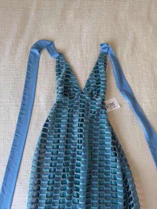 Vestido Claw the label azul talla S sin usar