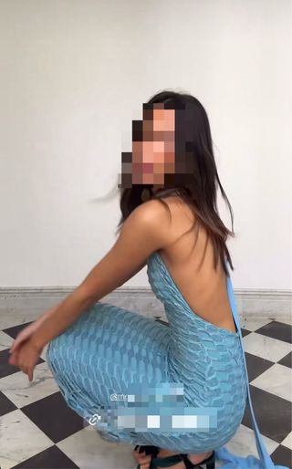 Vestido Claw the label azul talla S sin usar