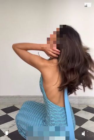 Vestido Claw the label azul talla S sin usar