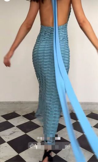 Vestido Claw the label azul talla S sin usar
