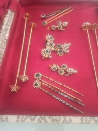 Aderezo Fallera: Dorado y multicolor