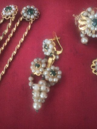 Aderezo Fallera: Dorado y multicolor