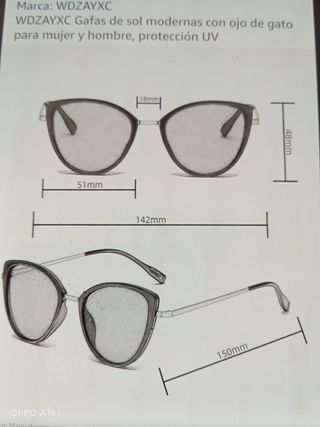 Gafas sol WDZAYXC  NUEVAS REF 33-1106