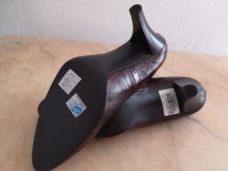 Zapatos tacón mujer marrón